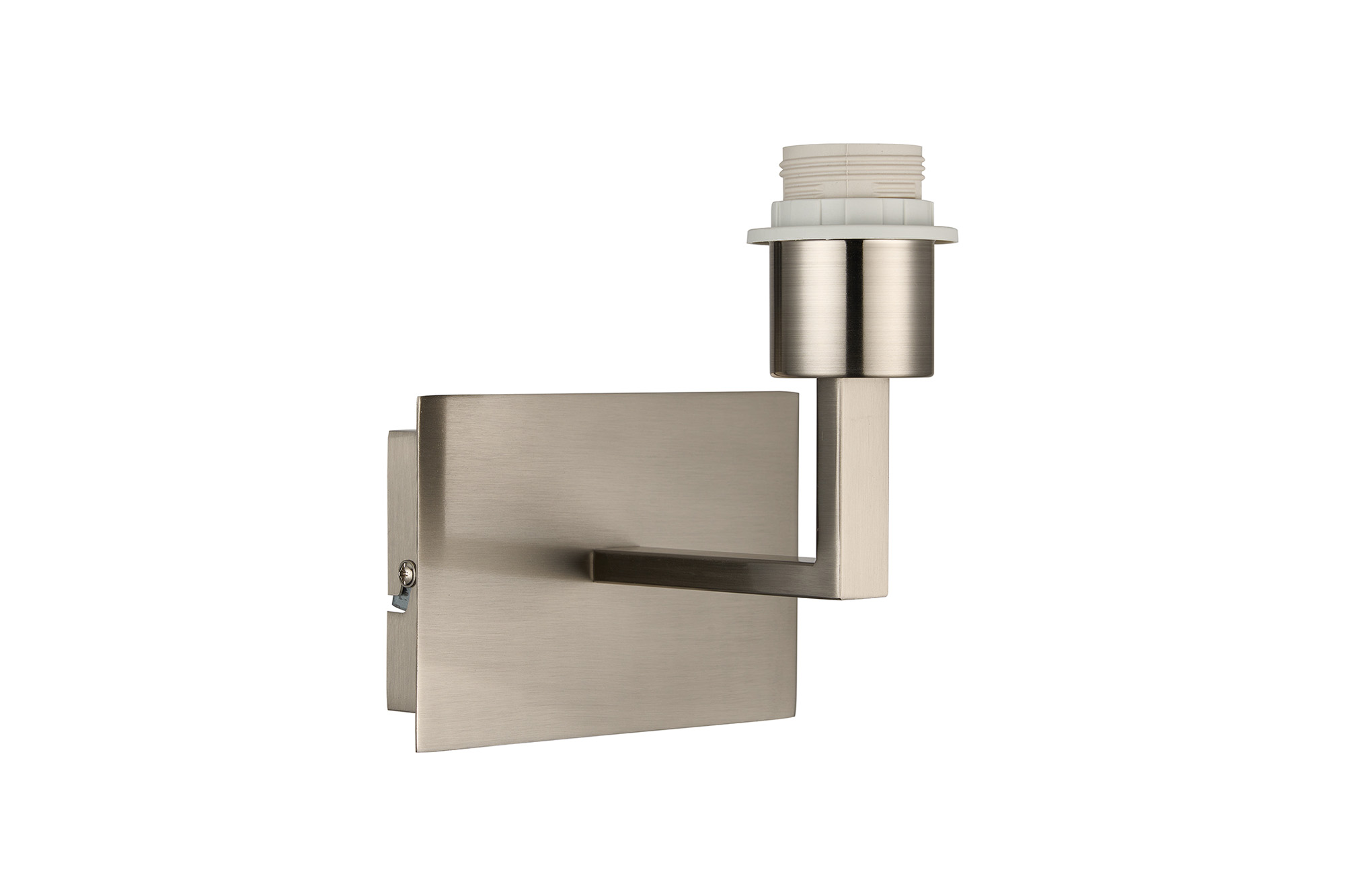 D0886SN  Clara 1 Light Wall Lamp Switched (FRAME ONLY), Satin Nickel